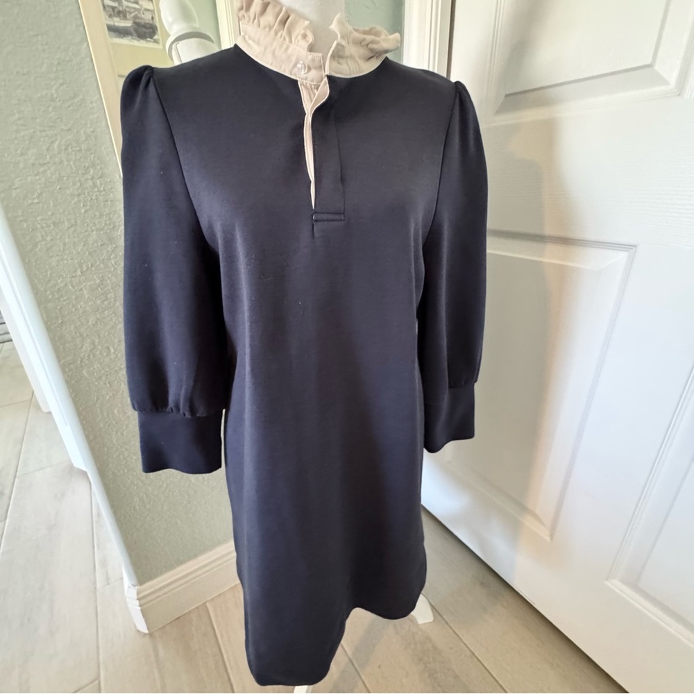 Tuckernuck - Pomander Place Navy Charlotte Terry Dress Sz M